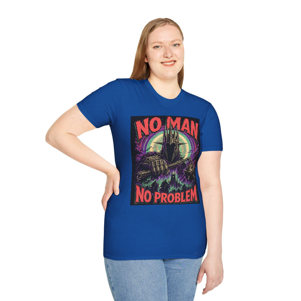 No Man No Problem T-Shirt — Retro Gothic Castle Graphic Tee
