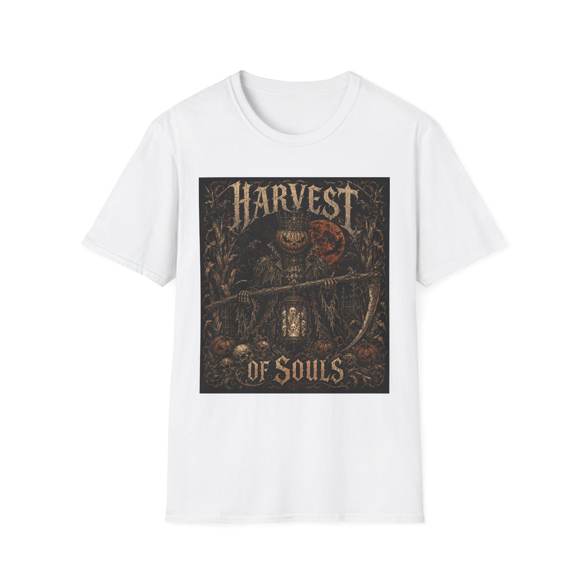 Harvest of Souls T‑Shirt — Dark Halloween Gothic Graphic Tee