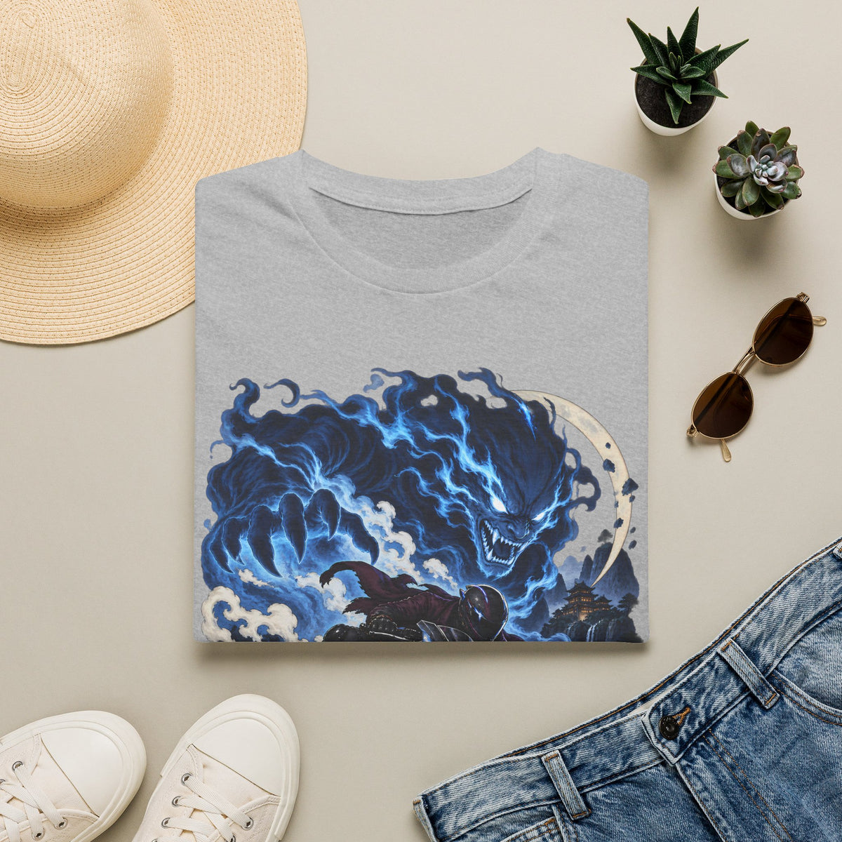 Demon of the Storm | Night Rider | Japanese Urban Motorcycle Tee
