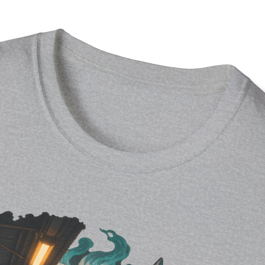 Wolf in the Rain | Last Train Home T-Shirt | Urban Nightscape Graphic Tee