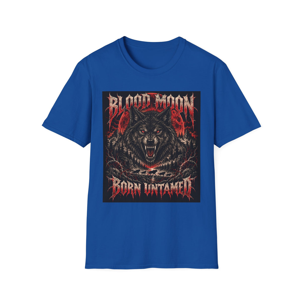 Blood Moon Wolf T-Shirt — Born Untamed Graphic Tee