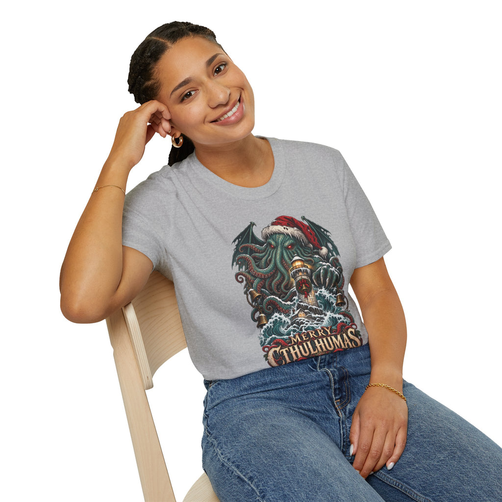 Merry Cthulhumas | Cthulhu Christmas T-Shirt