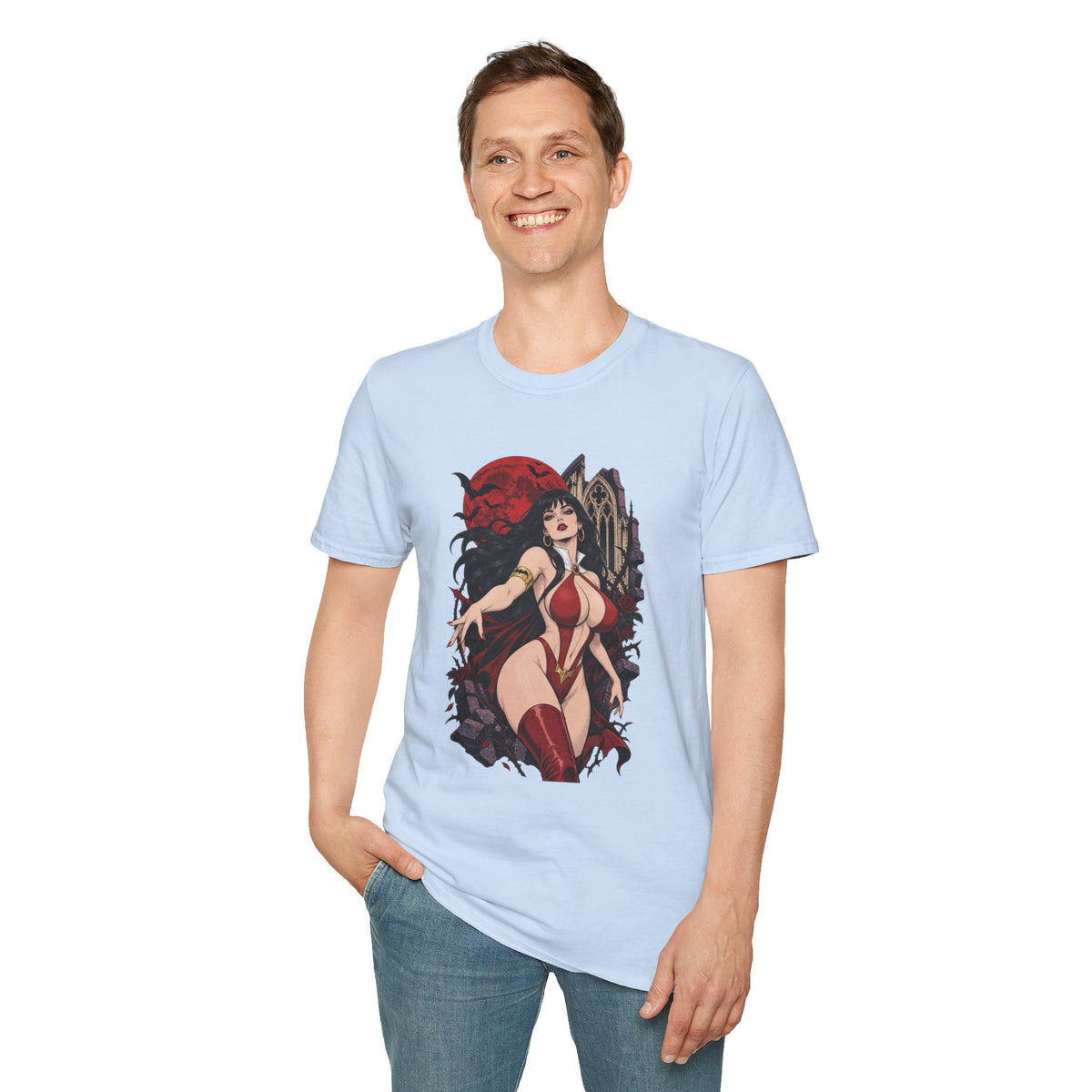 Vampirella | Sexy Vampire Queen | Pin Up Girl | Sexy Halloween Graphic T-Shirt