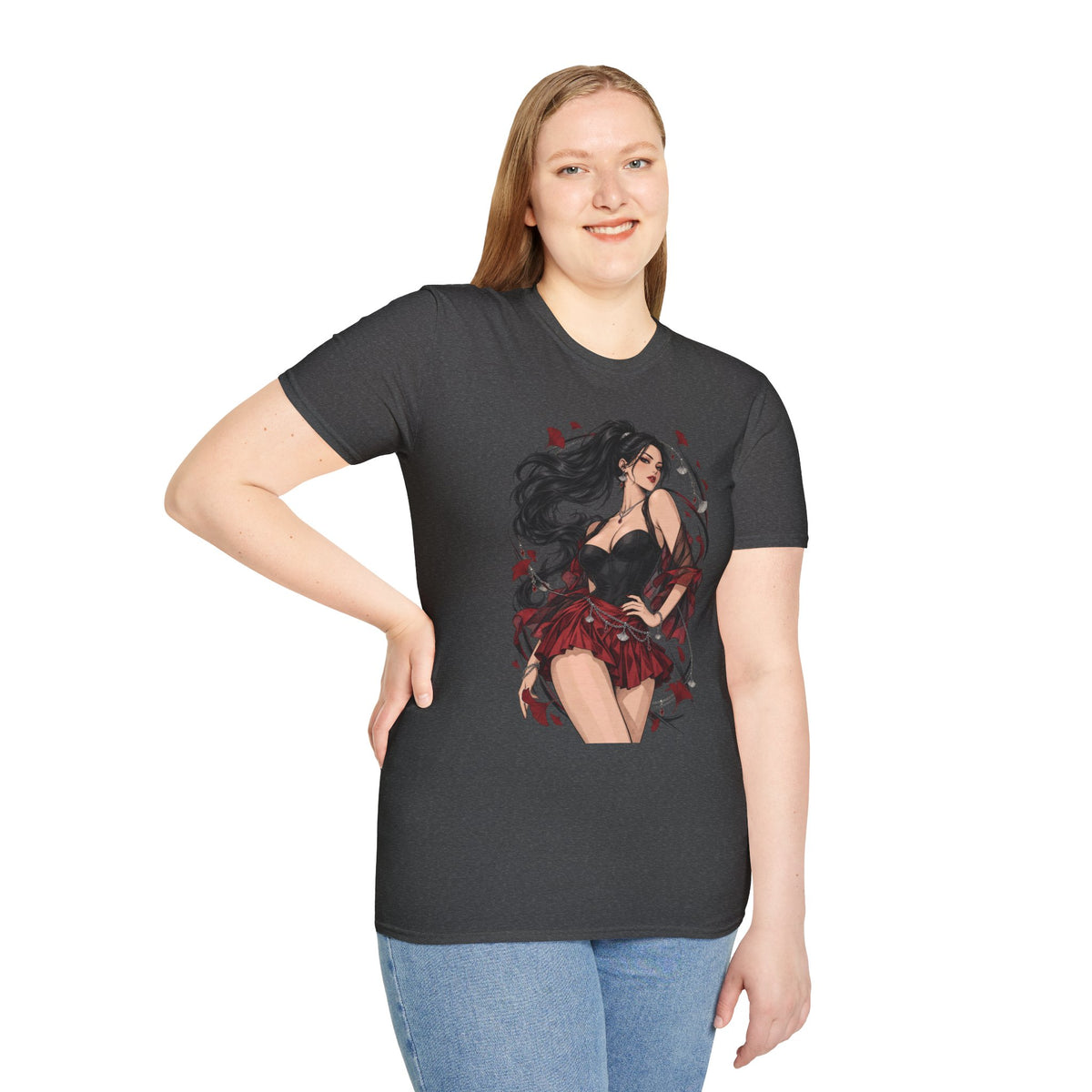 Victoria | Japanese Anime Style Sexy Pin Up Girl Graphic Shirt
