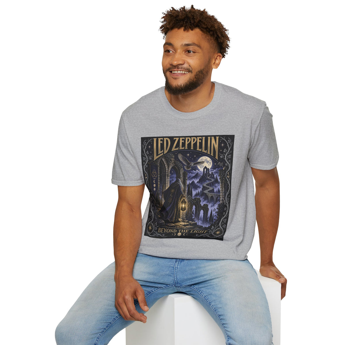 Led Zeppelin 'Beyond the Light' Concert Tee — Vintage Moonlight Rock T-Shirt
