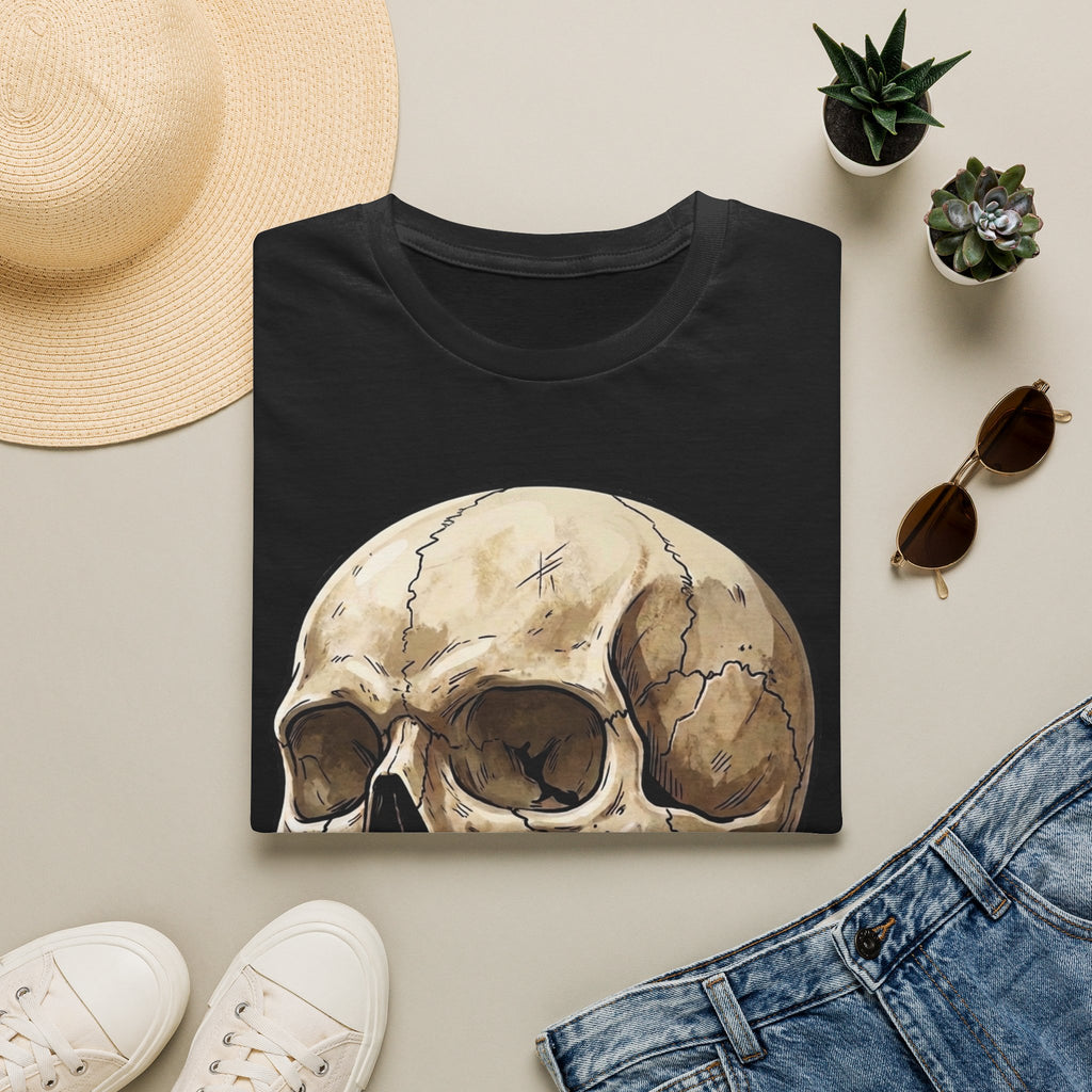 Skull Illustration T-Shirt — Vintage Anatomical Skull Tee
