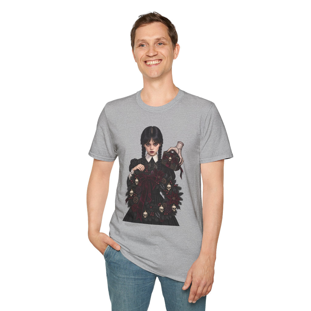 Wednesday Addams | Gothic Chrismtas Portrait T-Shirt
