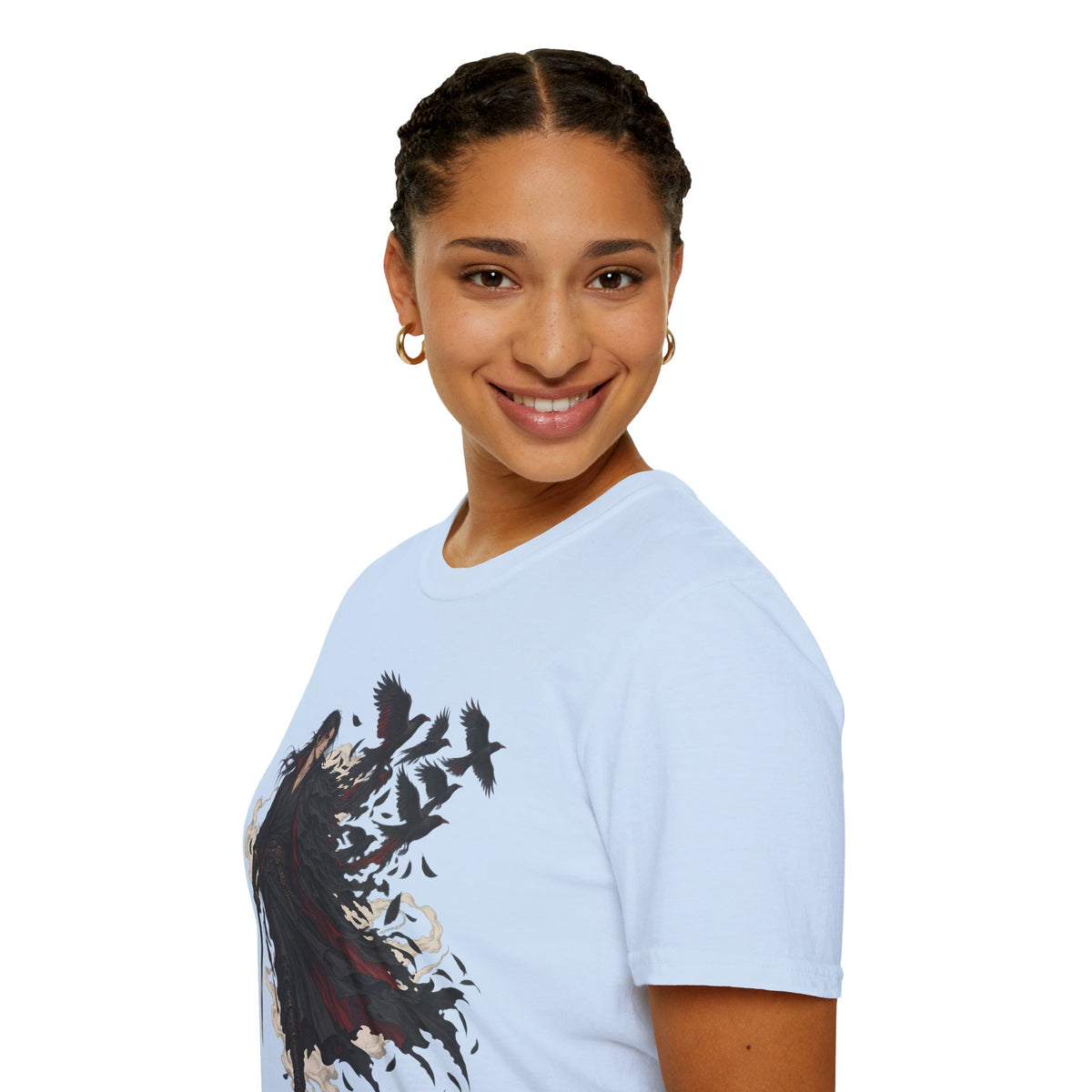 Dark Samurai | Raven Warrior Spirit | Graphic T Shirt