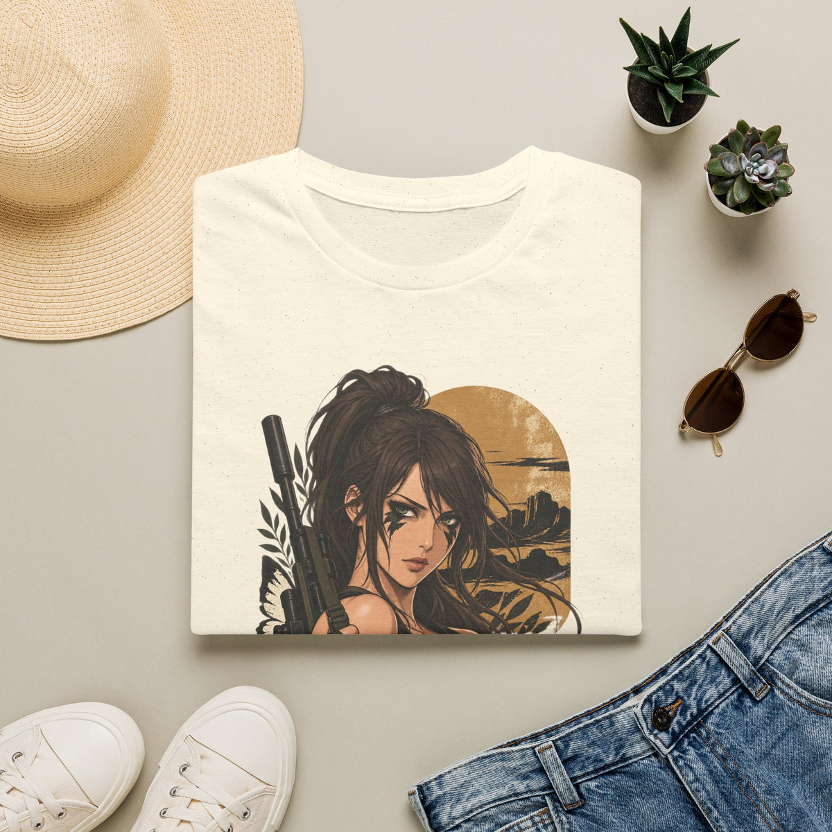 Quiet | Metal Gear | Anime Style Pin Up Gamer Girl T Shirt