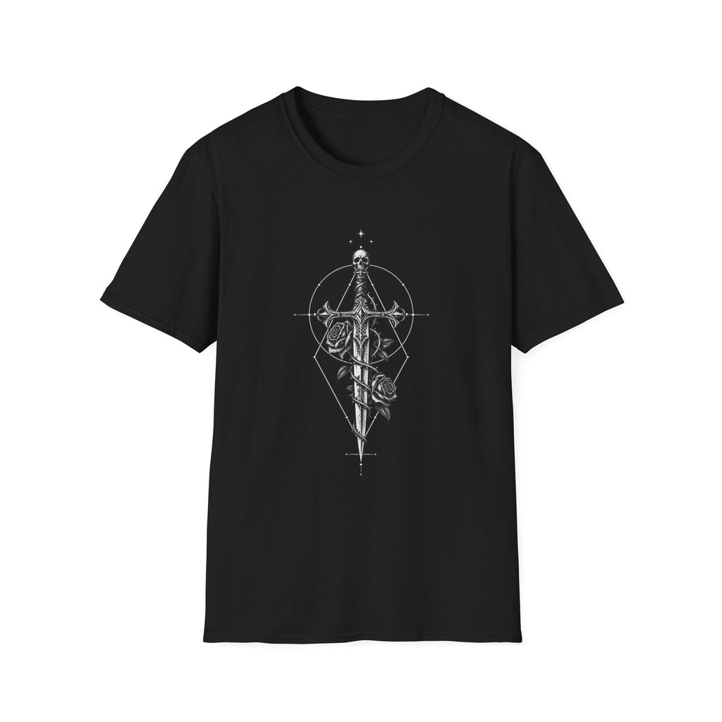 Sword & Serpent | Gothic Geometric Dagger | Graphic Tee