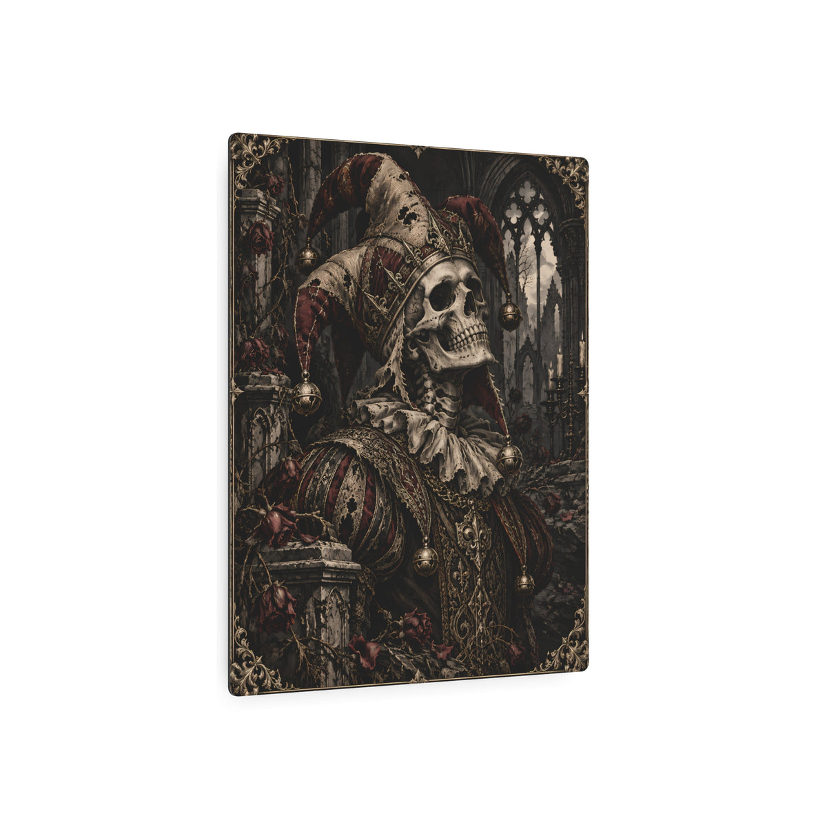 Metal Art Sign | Gothic Jester | Occult Wall Art