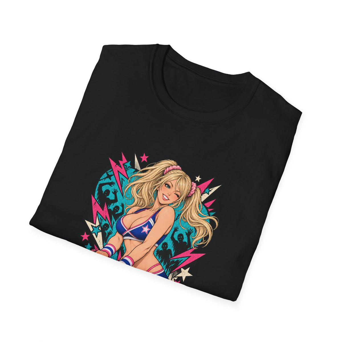 Juliet Starling | Lollipop Chainsaw | Zombie Game | Sexy Pin Up Girl T Shirt
