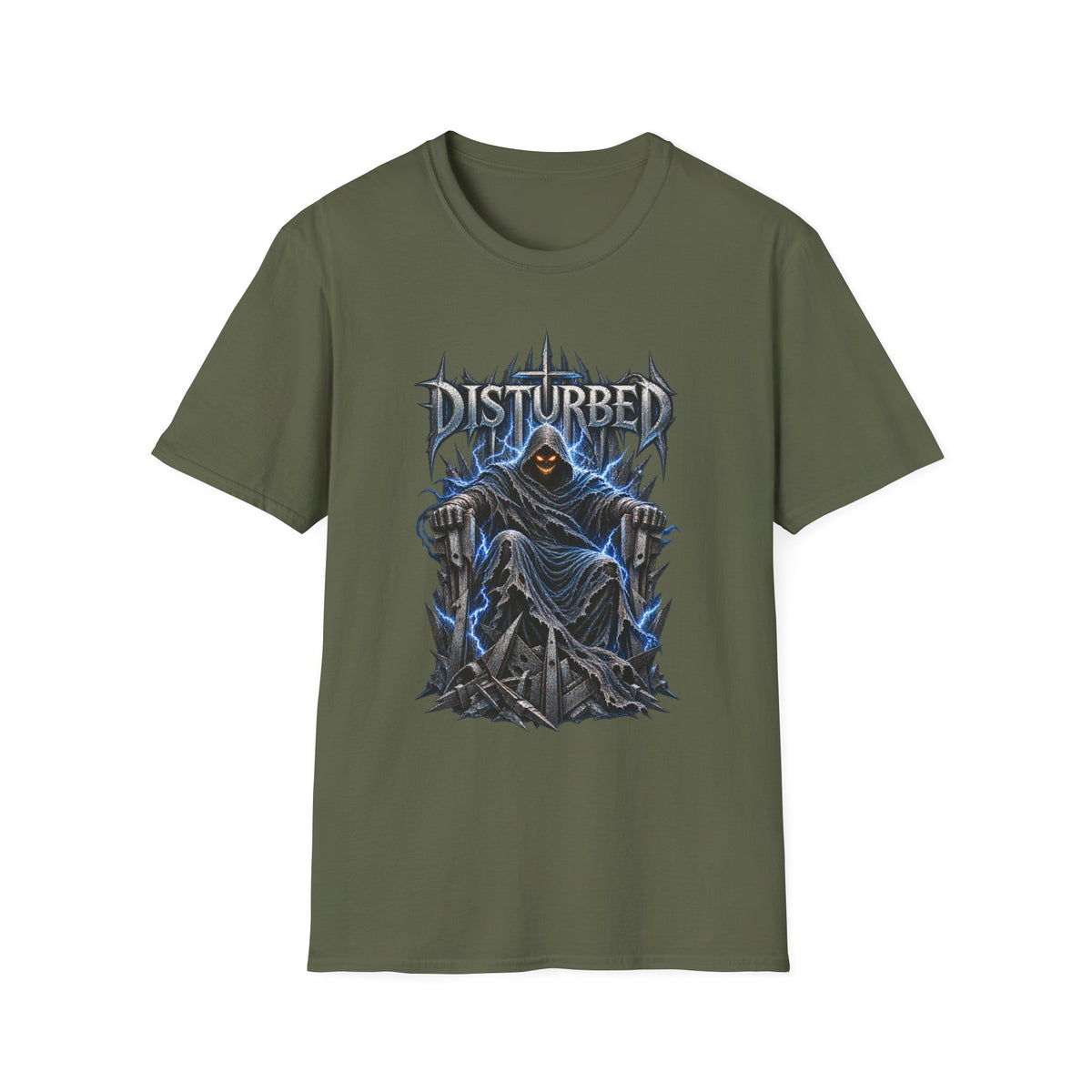 Disturbed | Storm Throne | The Guy | Grim Reaper Band T-Shirt