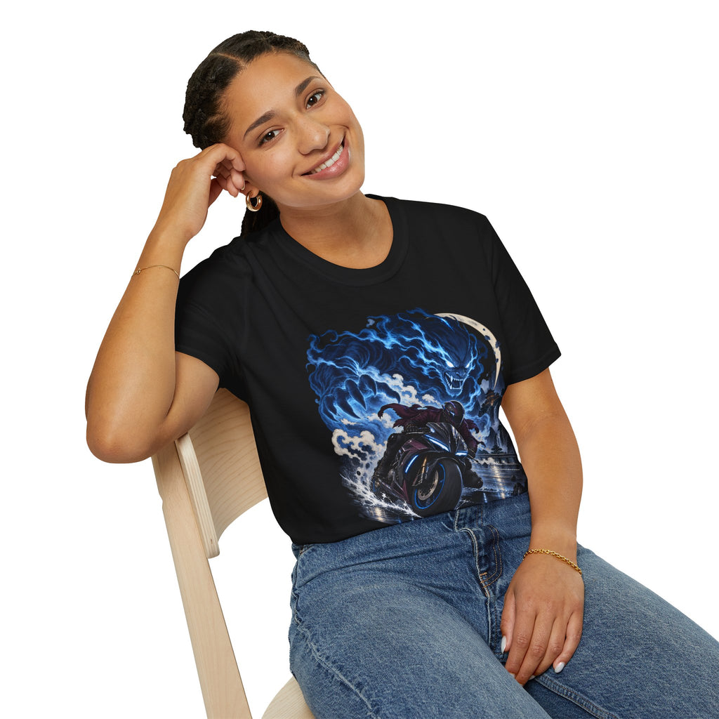 Demon of the Storm | Night Rider | Japanese Urban Motorcycle Tee