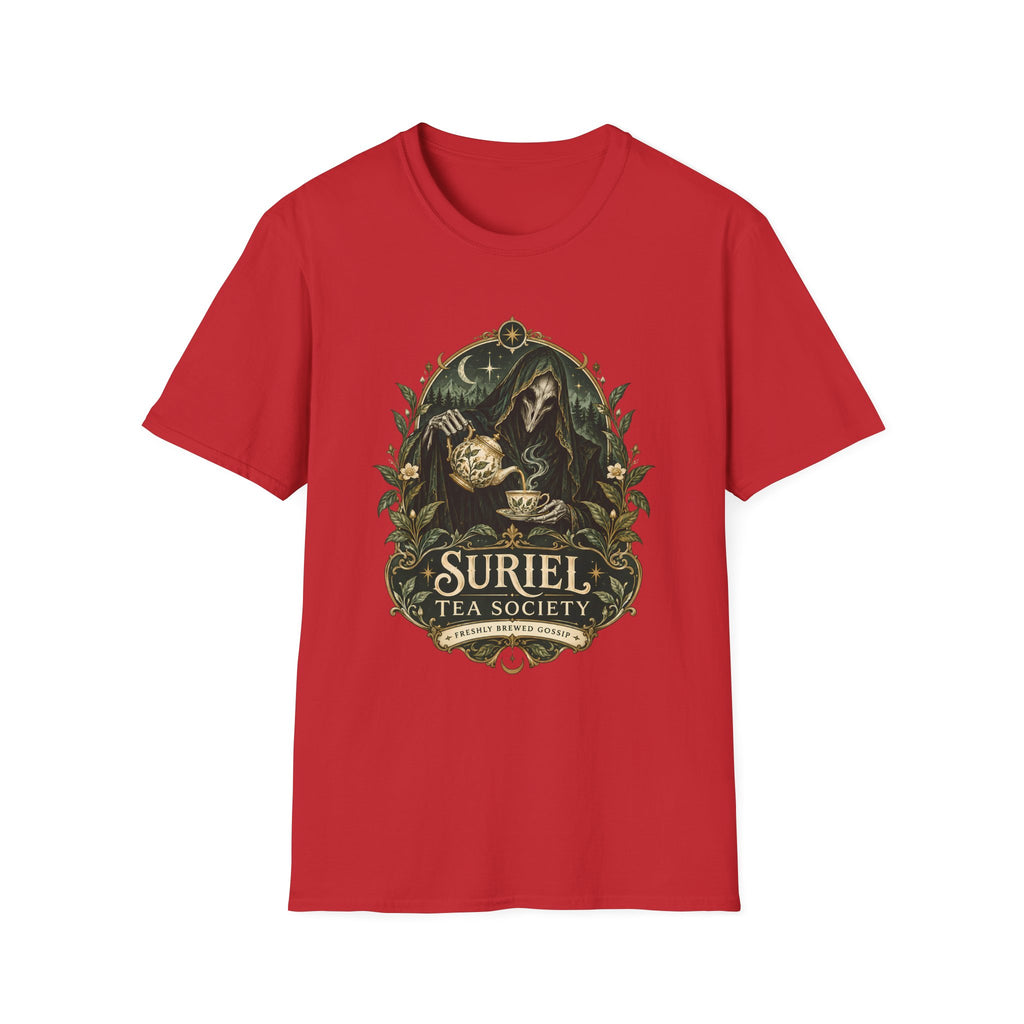 Suriel Tea Society | Freshley Brewed Gossip | ACOTAR Book Graphic T Shirt
