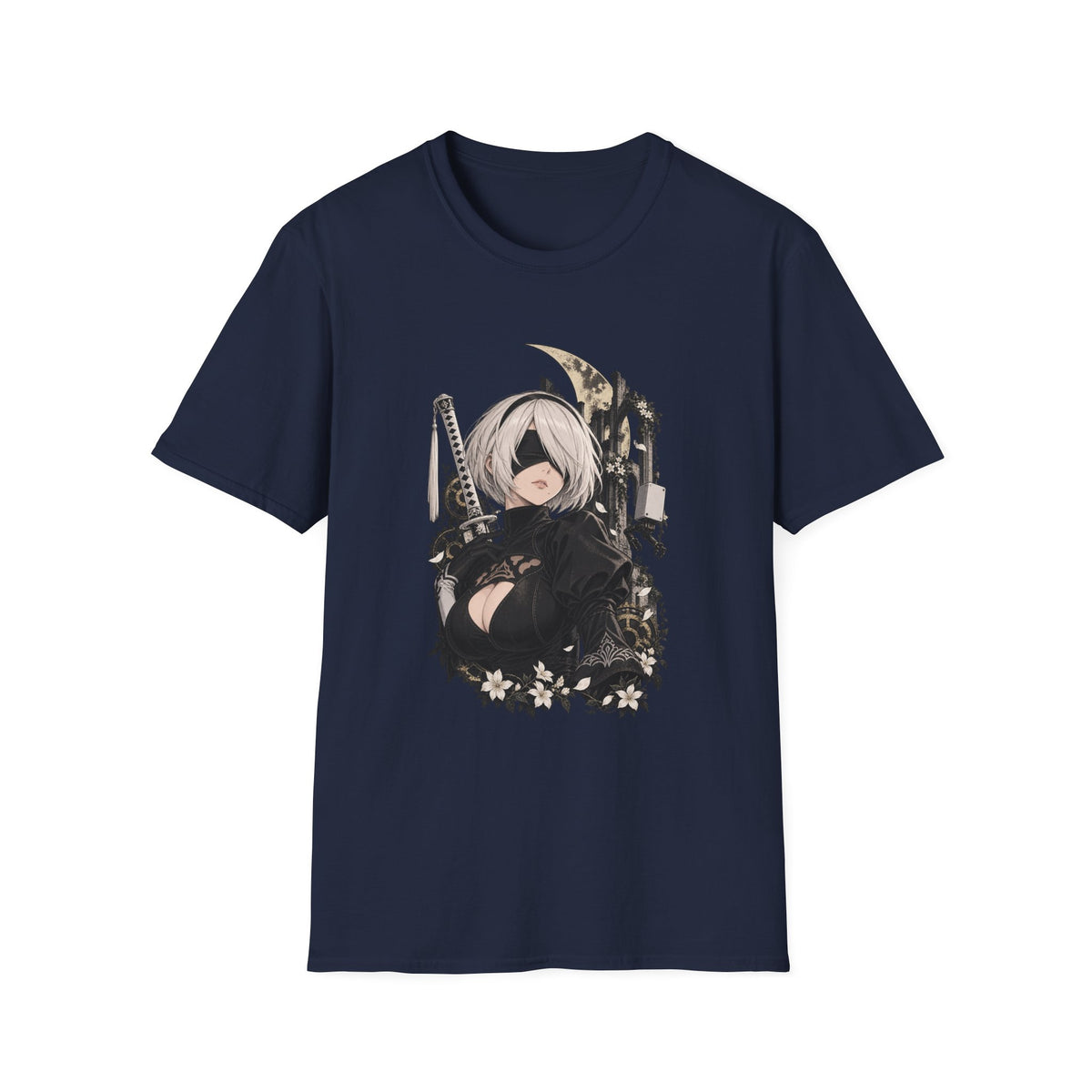 2B | Nier Automata | Anime Character Gothic T-Shirt