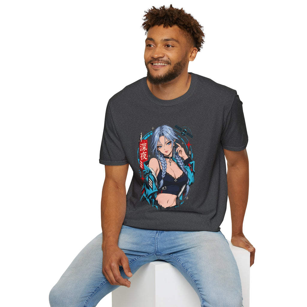 Ice | Sexy Anime Cyber Pin Up Girl Graphic T-Shirt