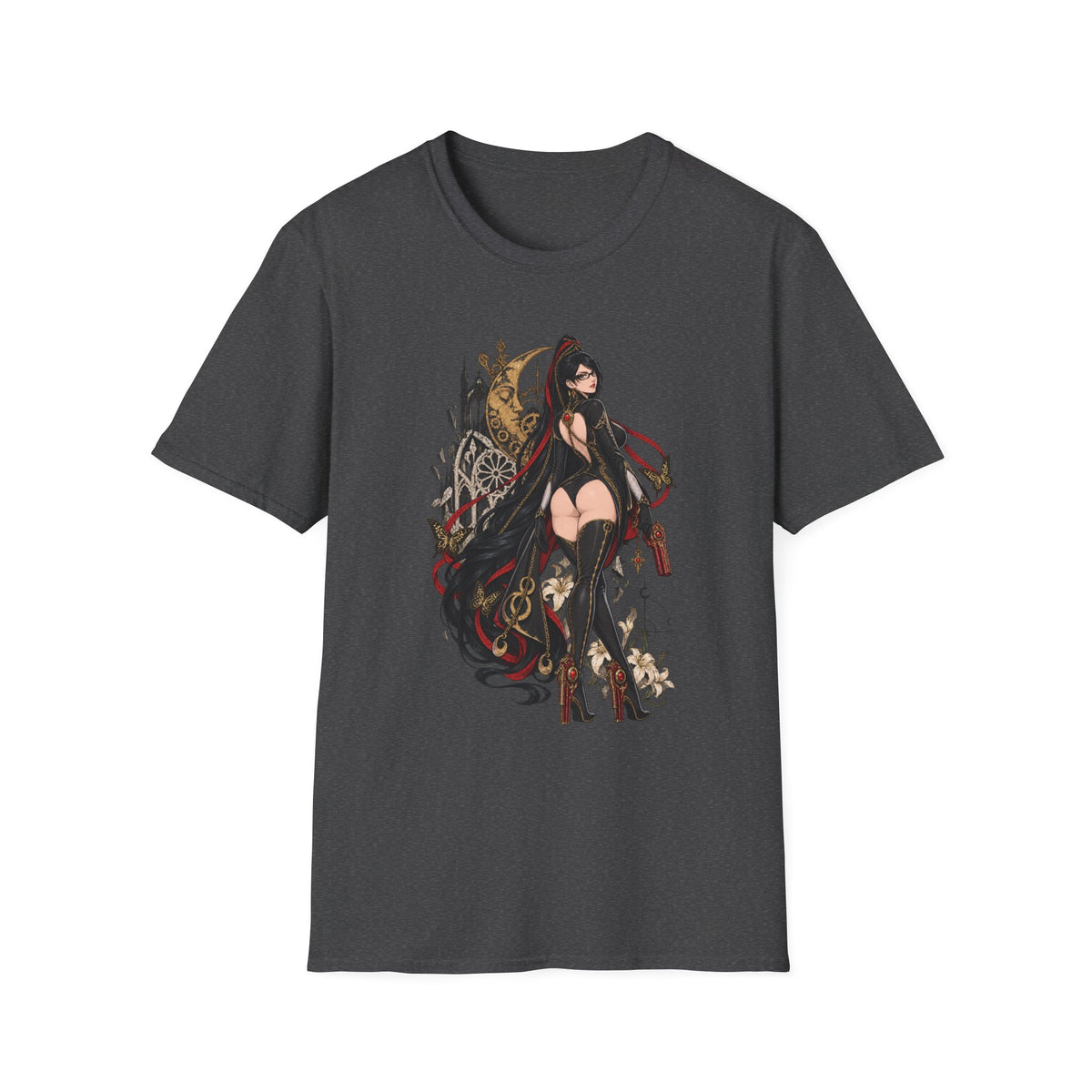 Bayonetta | Sexy Videogame Pin Up Girl | Back view Graphic Shirt