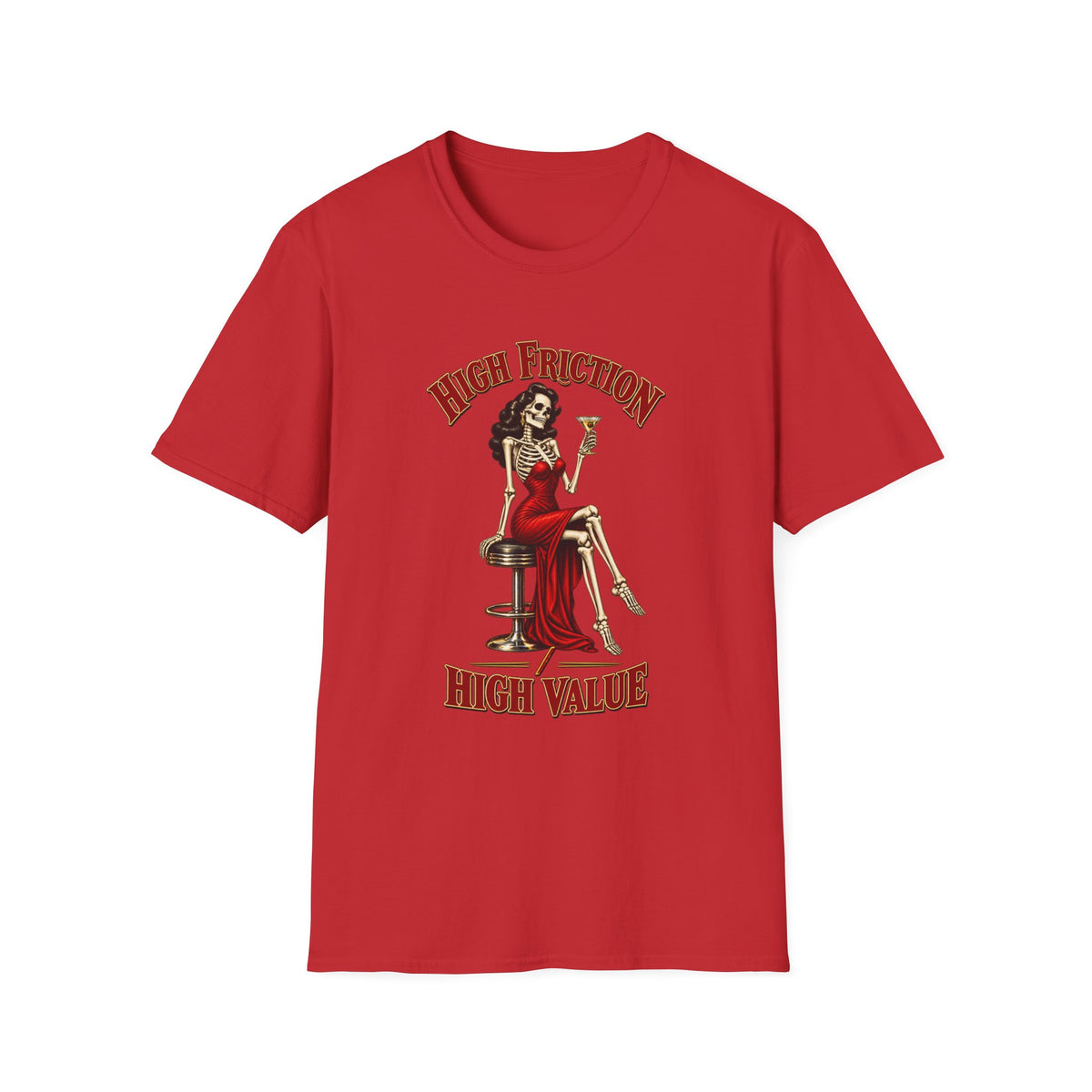 High Friction High Value | Pinup Skeleton Graphic Tee