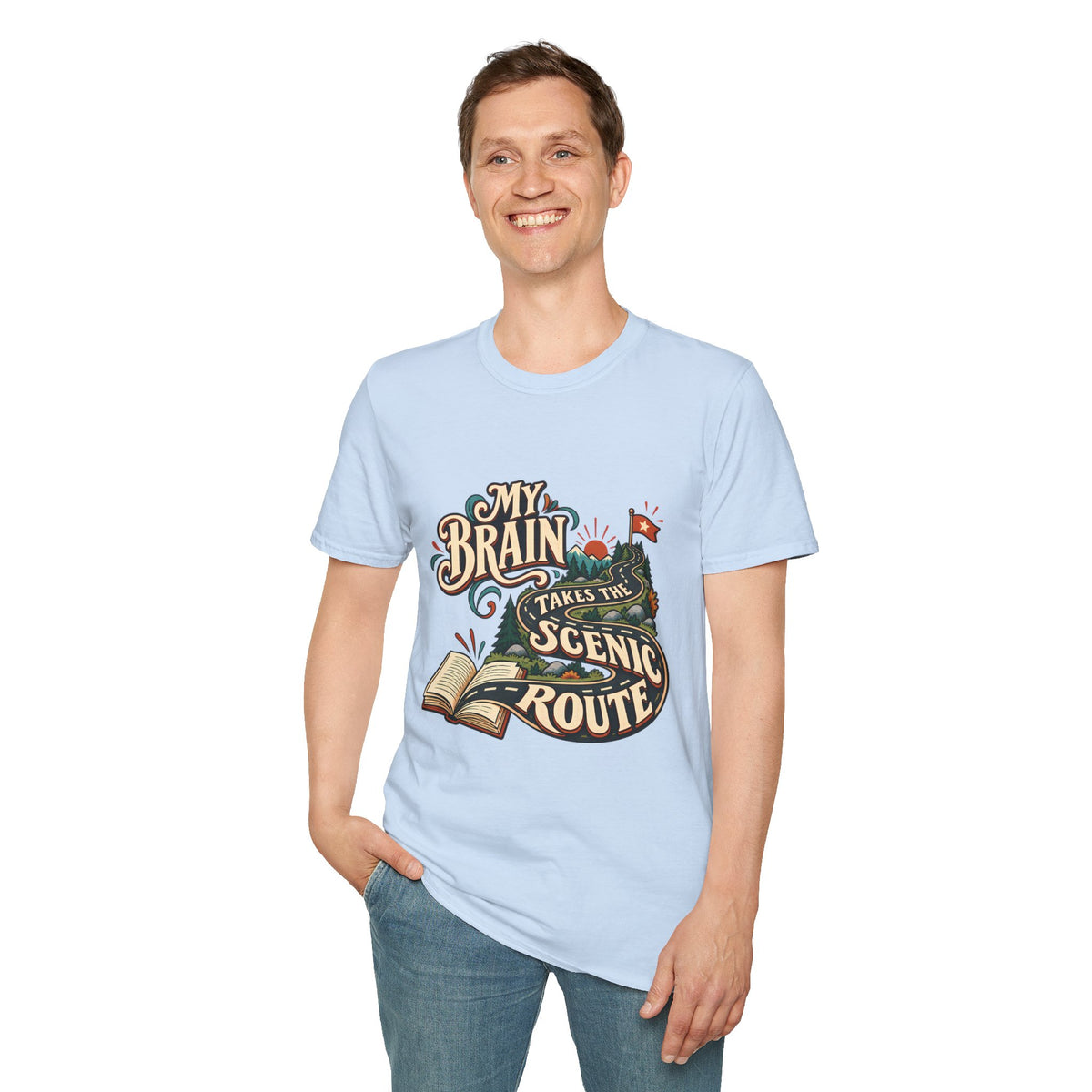 The Scenic Route | A Beautifully Different Mind | Neurodivergent Shirt
