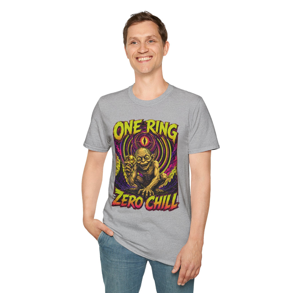 One Ring Zero Chill T-Shirt — Gollum Fantasy Horror Graphic Tee