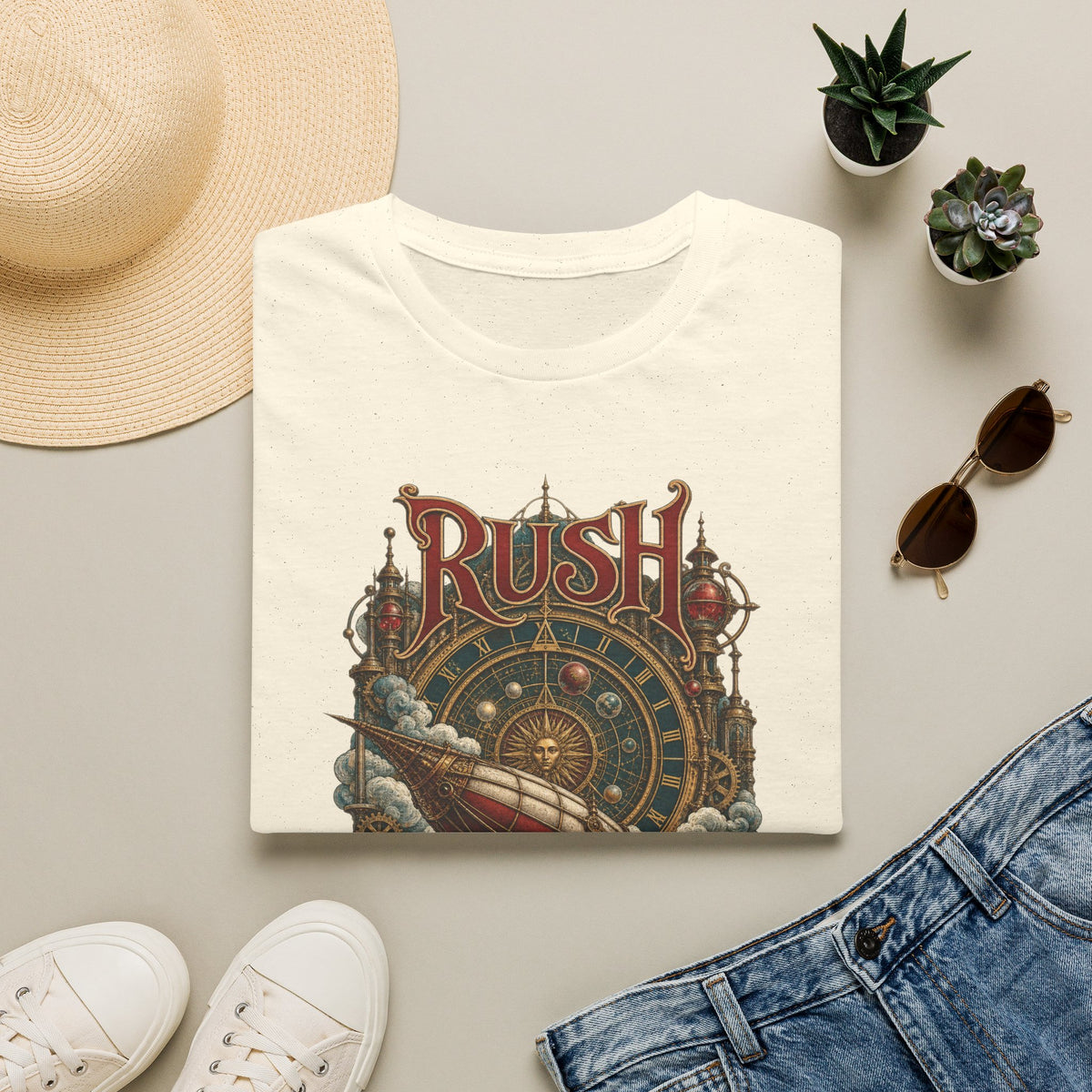 Rush | Clockwork Flight | Prog Band Airship T-Shirt