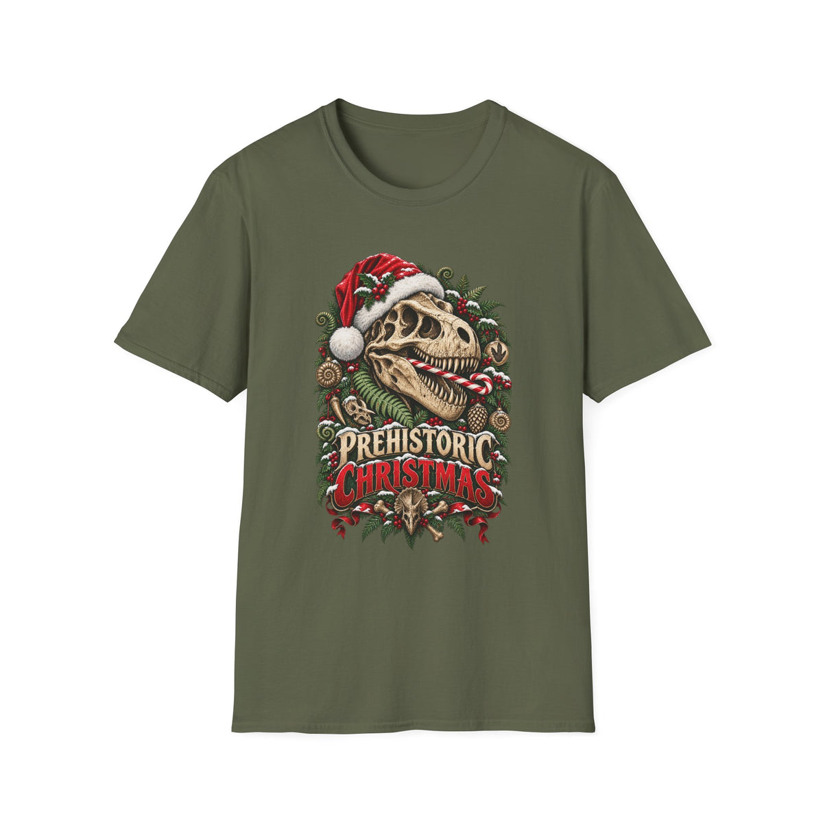 Prehistoric Christmas | Dinosaur Christmas Shirt