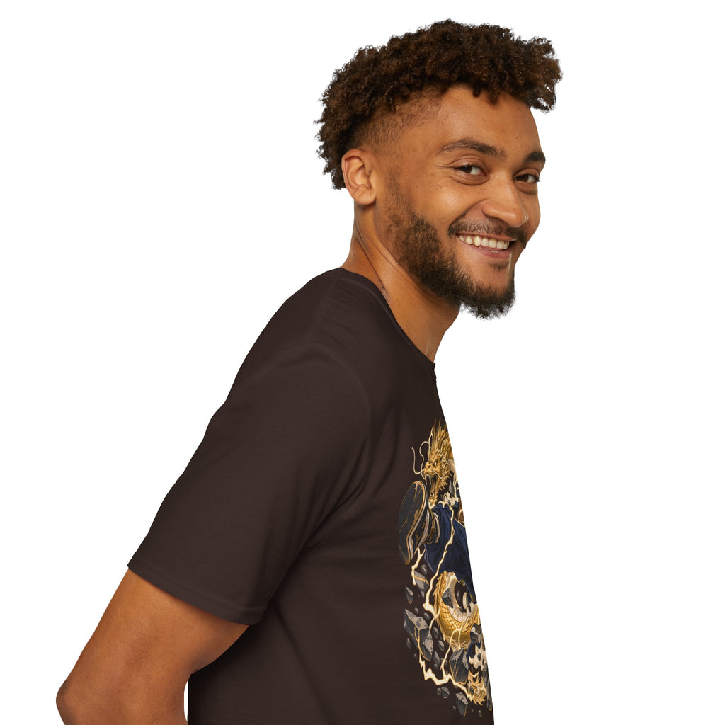 Golden Dragon | Ninja Dragon Kick | Martial Arts Warrior T Shirt