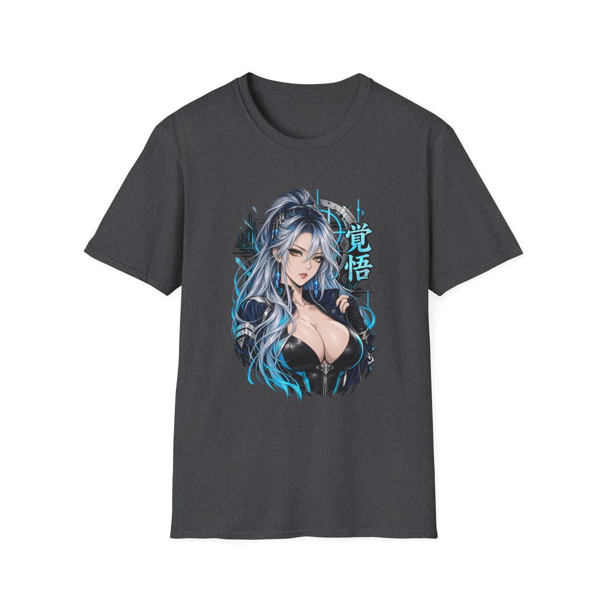 Angel | Sexy Cyberpunk Anime Sorceress Pin Up Girl | Waifu Graphic T-Shirt