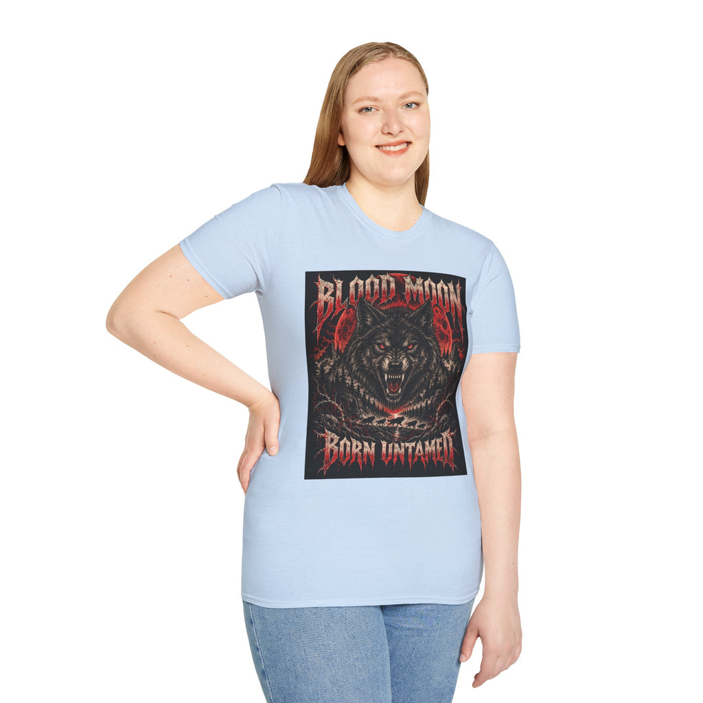 Blood Moon Wolf T-Shirt — Born Untamed Graphic Tee
