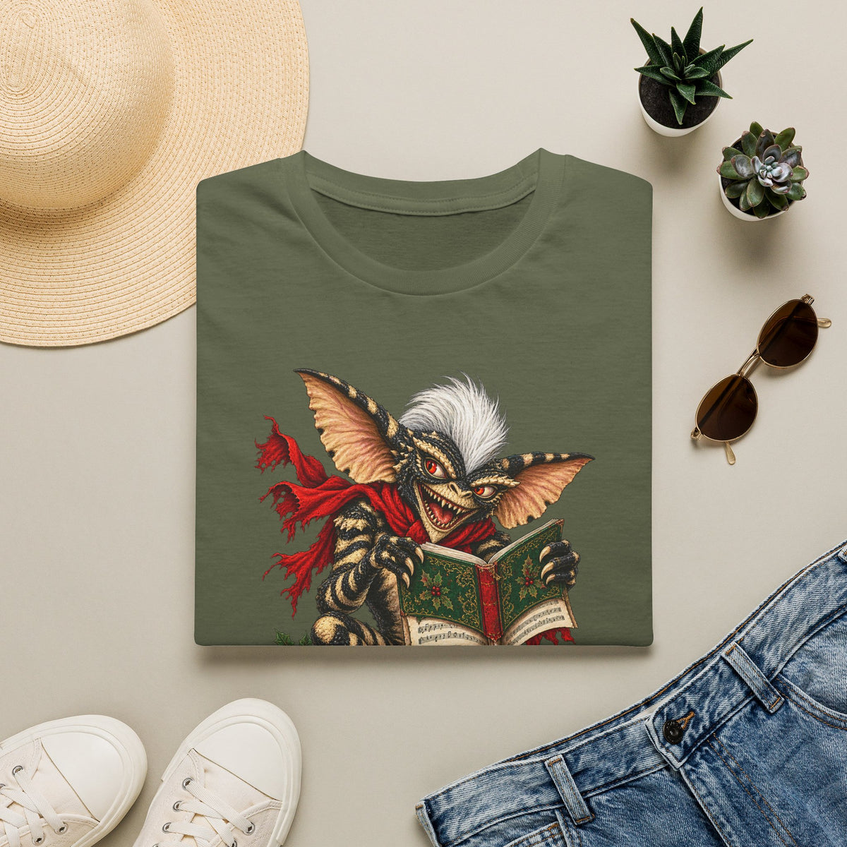 Stripe | Gremlin Caroler Christmas T-Shirt