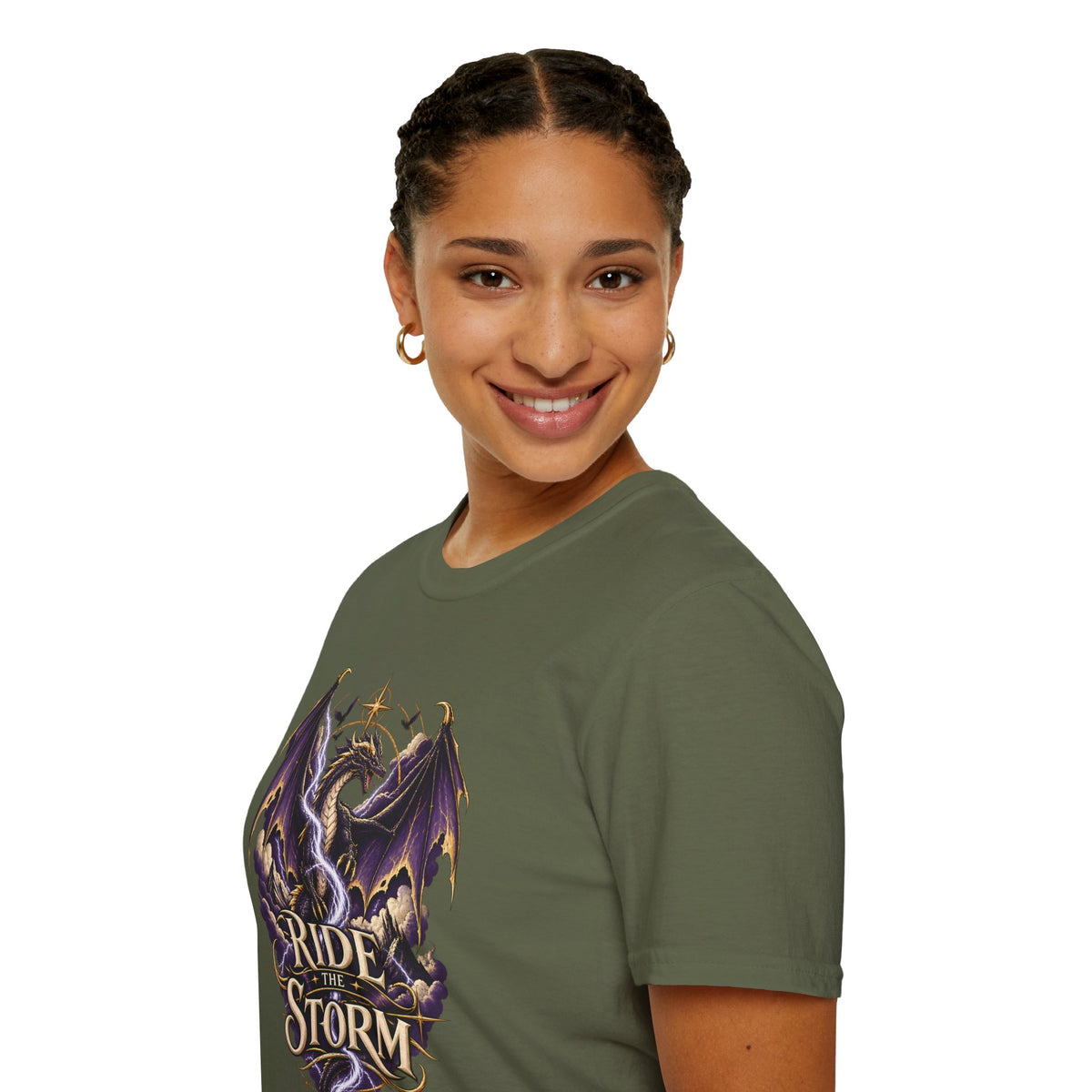 Ride the Storm | Fourth Wing Book Inspired Dragon T Shirt