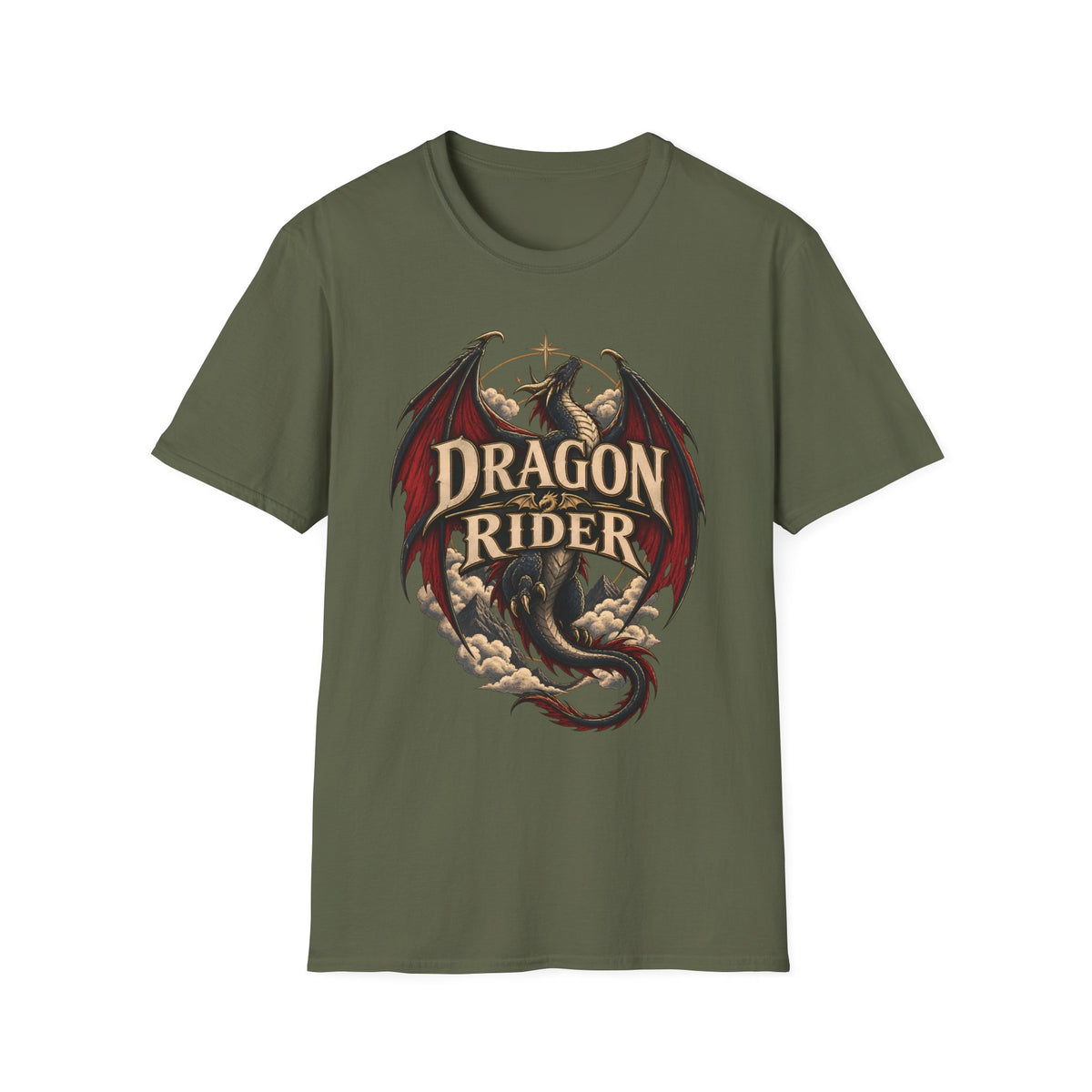 Dragon Rider | Fourth Wing Fantasy Book Inspired Dragon T-Shirt