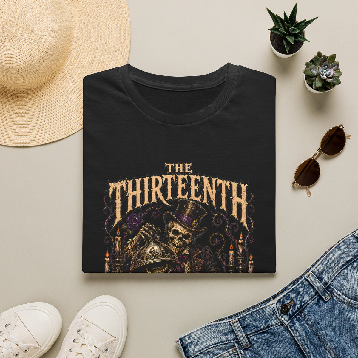 The Thirteenth Guest T-Shirt - Vintage Halloween Horror Graphic Tee