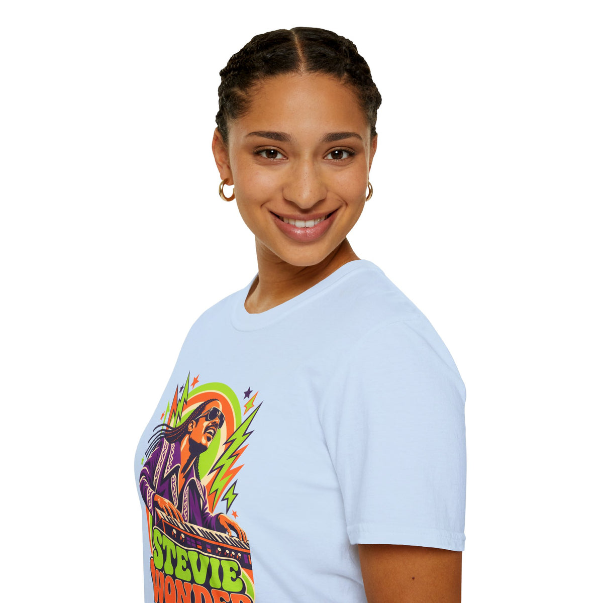 Retro Music Legend Stevie Wonder Graphic Tee