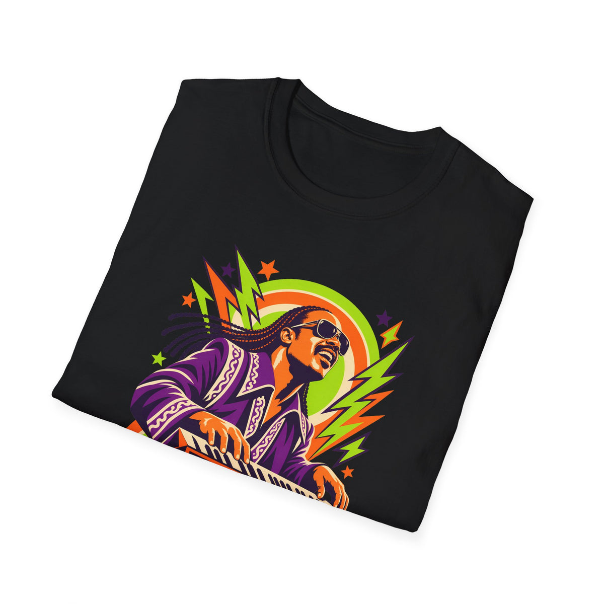 Retro Music Legend Stevie Wonder Graphic Tee