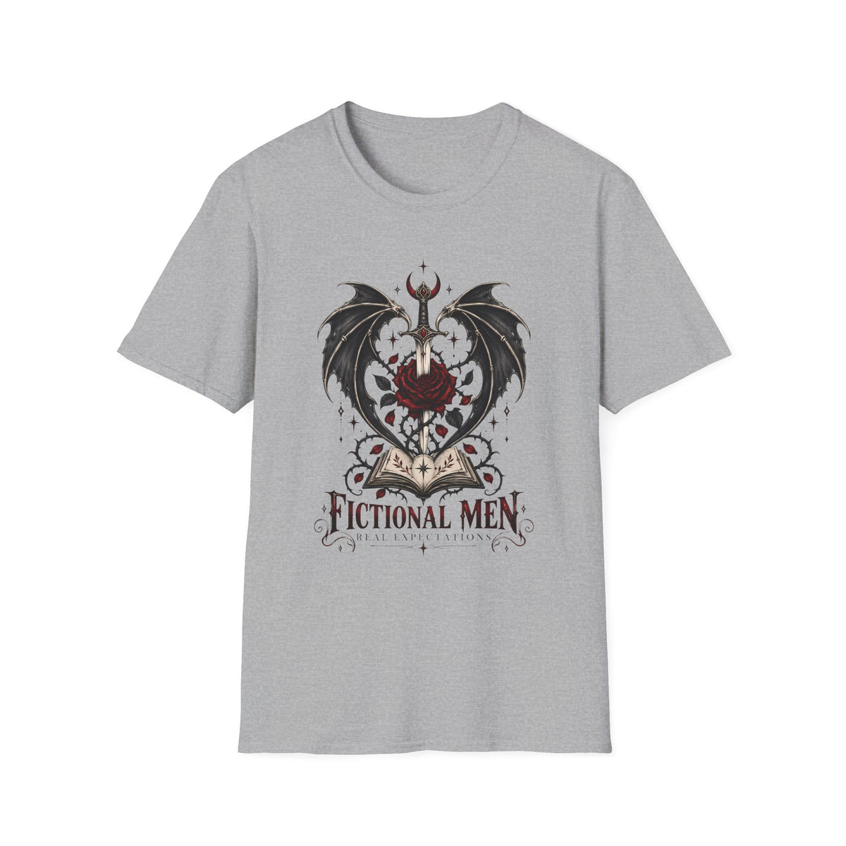 Fictional Men Real Expectations | ACOTAR Inspired Graphic T Shirt