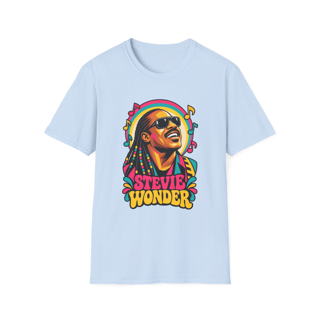 Stevie Wonder Life in Colour Music Legend Portrait T-Shirt