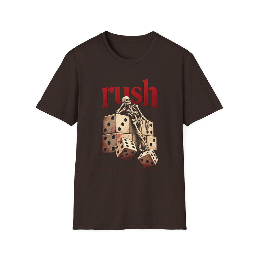 Rush | Roll the Bones | Dice Skeleton Prog Band T-Shirt
