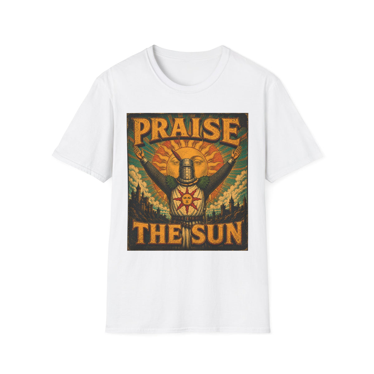 Praise the Sun T-Shirt — Dark Souls-Inspired Gaming Tee