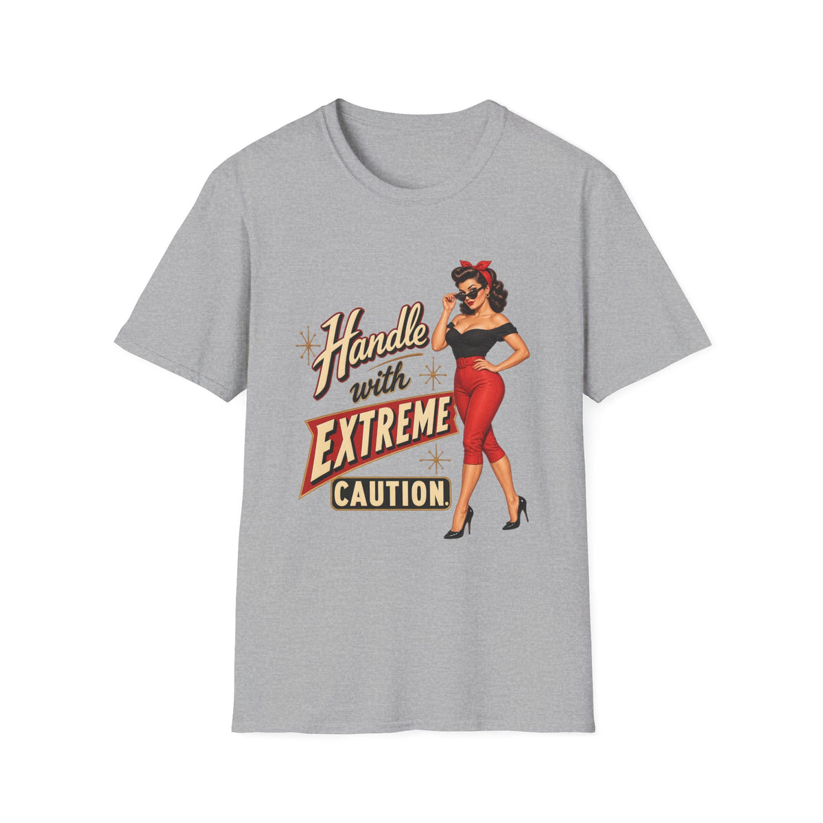Handle With Extreme Caution Pinup Tee