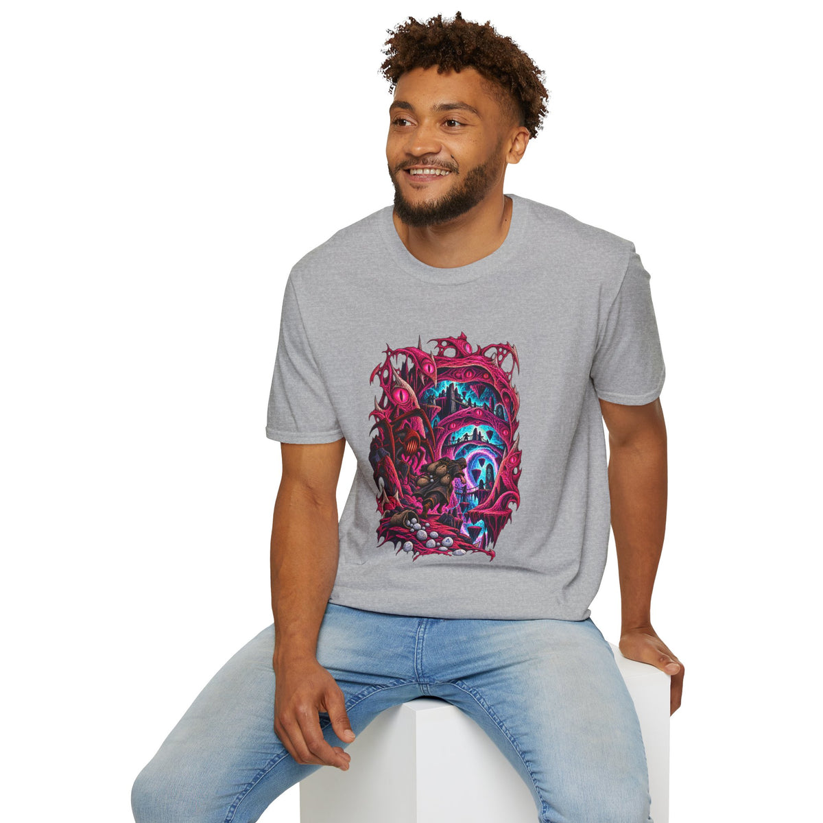 Abyssal Runecrafting | OSRS | Runescape | Psychedelic Portal Graphic T-Shirt