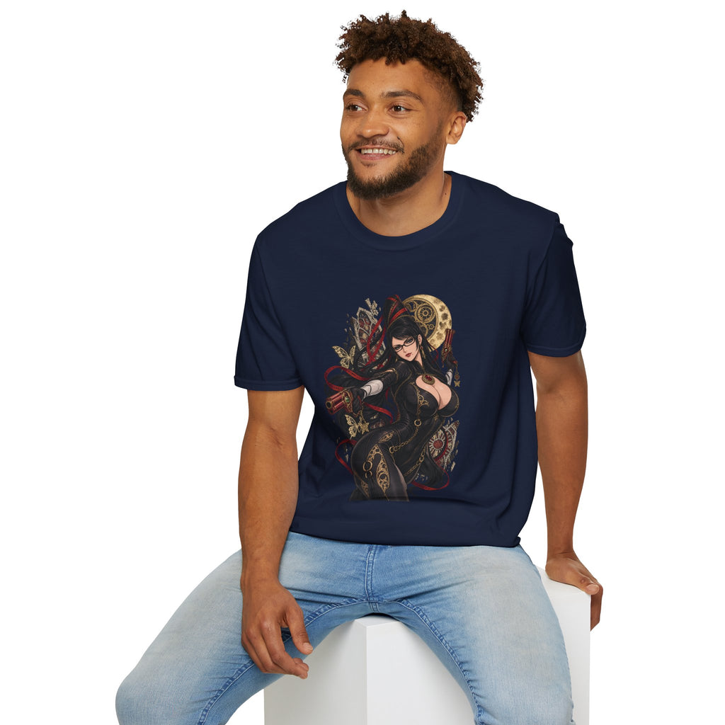 Bayonetta | Sexy Gothic Gaming Anime Pin Up Girl | Gothic Sorceress T-Shirt