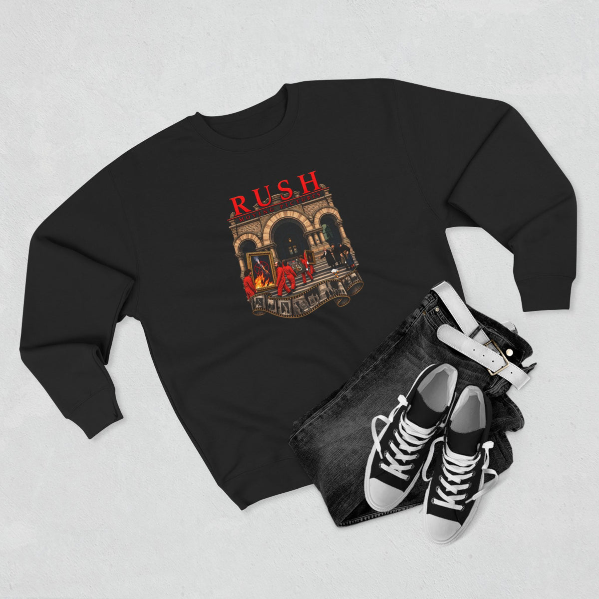 Rush | Moving Pictures | Band Album Art Crewneck Sweatshirt