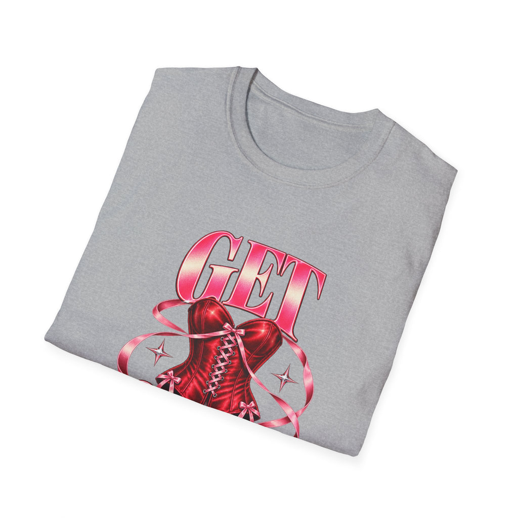 Get Sexy | Sugababes | Corset Retro Pink Y2K Vibe Graphic T Shirt