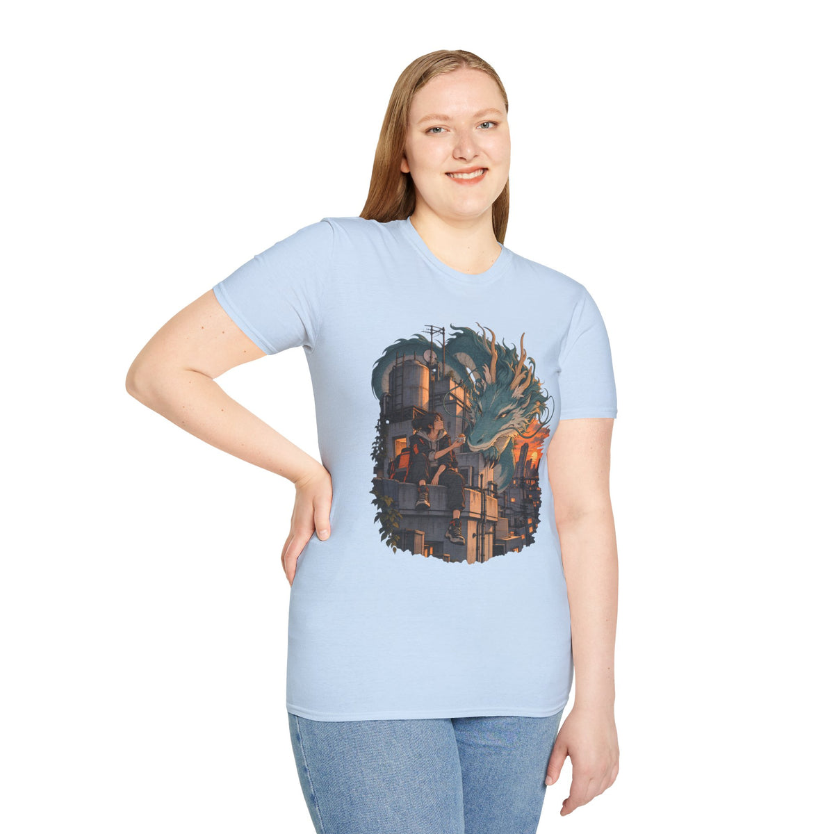 Serpent Cityscape | Urban Japanese Dragon T-Shirt