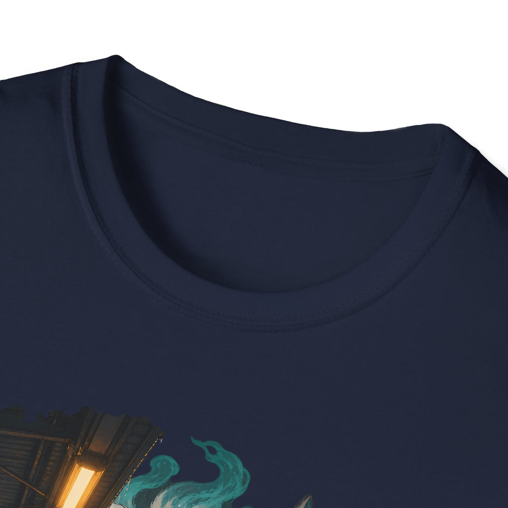 Wolf in the Rain | Last Train Home T-Shirt | Urban Nightscape Graphic Tee