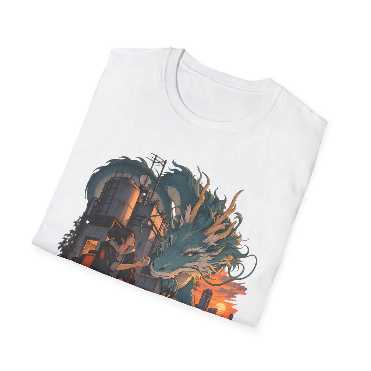 Serpent Cityscape | Urban Japanese Dragon T-Shirt