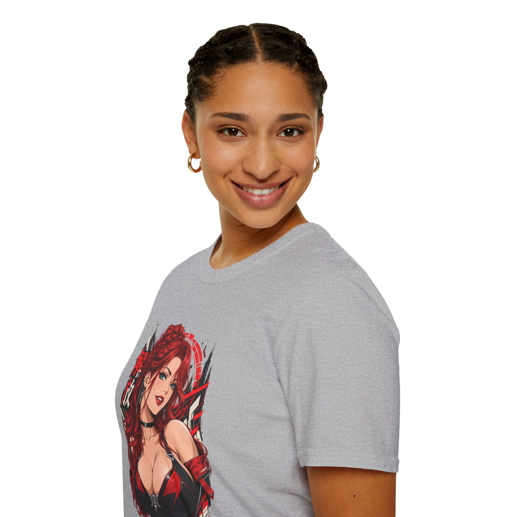 Red Widow | Sexy Anime Pin Up Girl | Waifu T-Shirt
