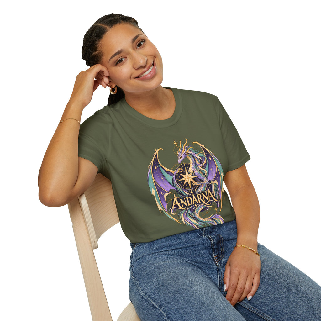 Andarna | Onyx Storm Dragon Graphic T-Shirt | Book Inspired